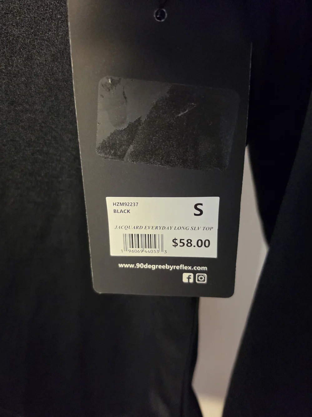 90 Degree By Reflex Black Quarter-Zip Performance Pullover